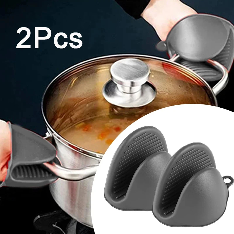 Kitchen Baking Gloves - 2pcs Mini Oven Gloves Silicone Heat