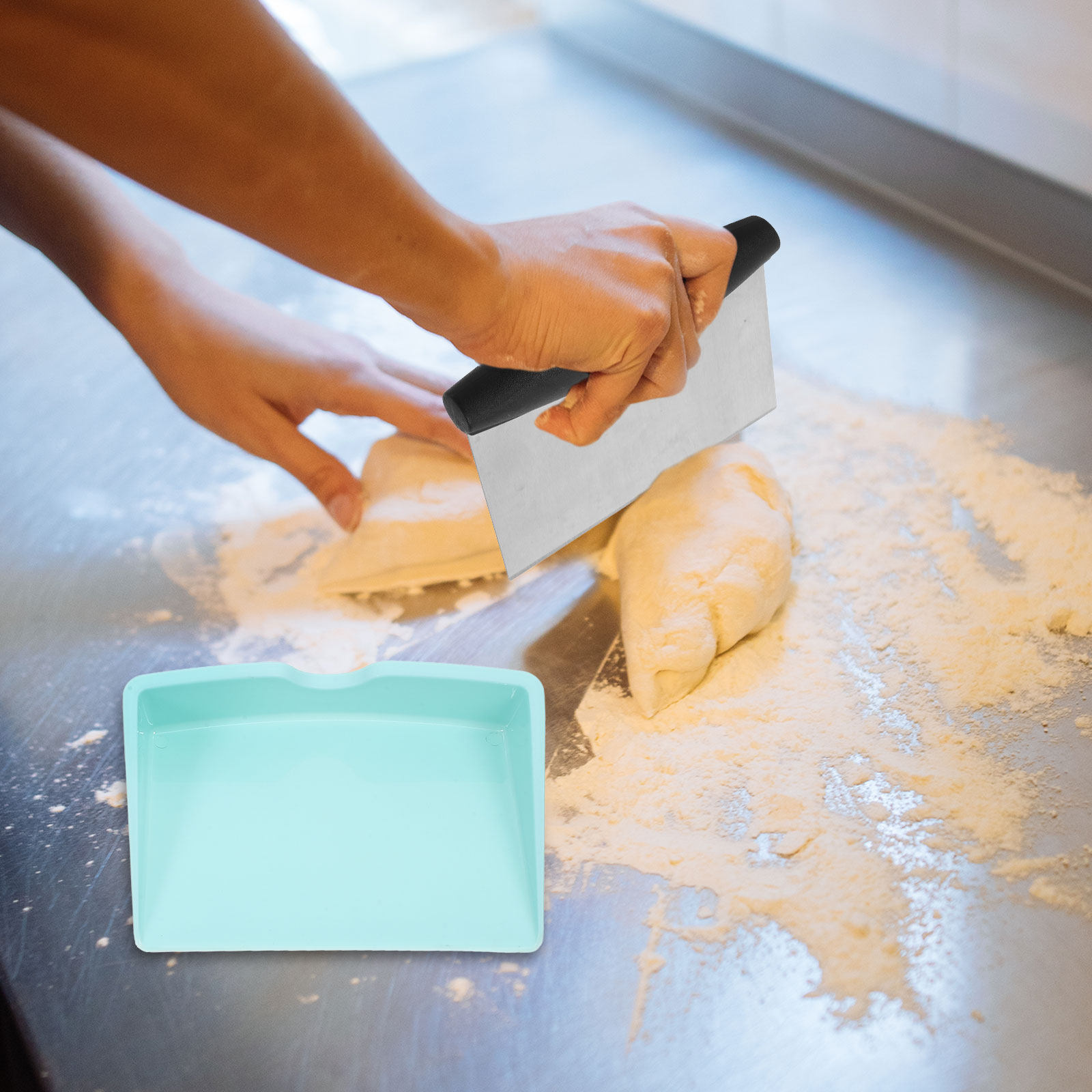 1Set High Durability Dough Cut - огляд і ціна Bench Scraper Dough
