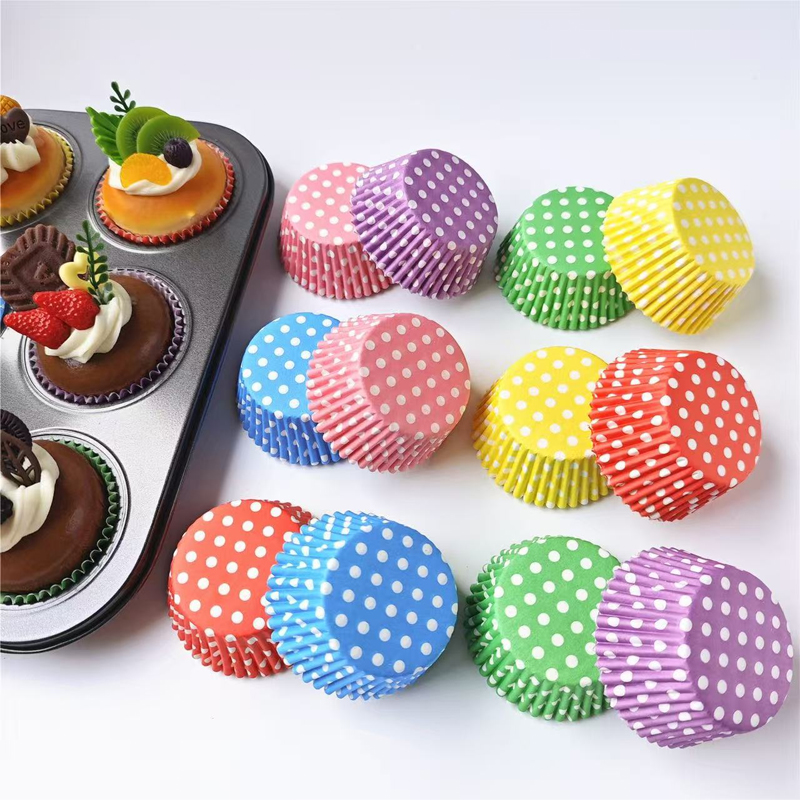 100Pcs Polka Dot Cake Paper Li - огляд і ціна Kitchen Baking Mat
