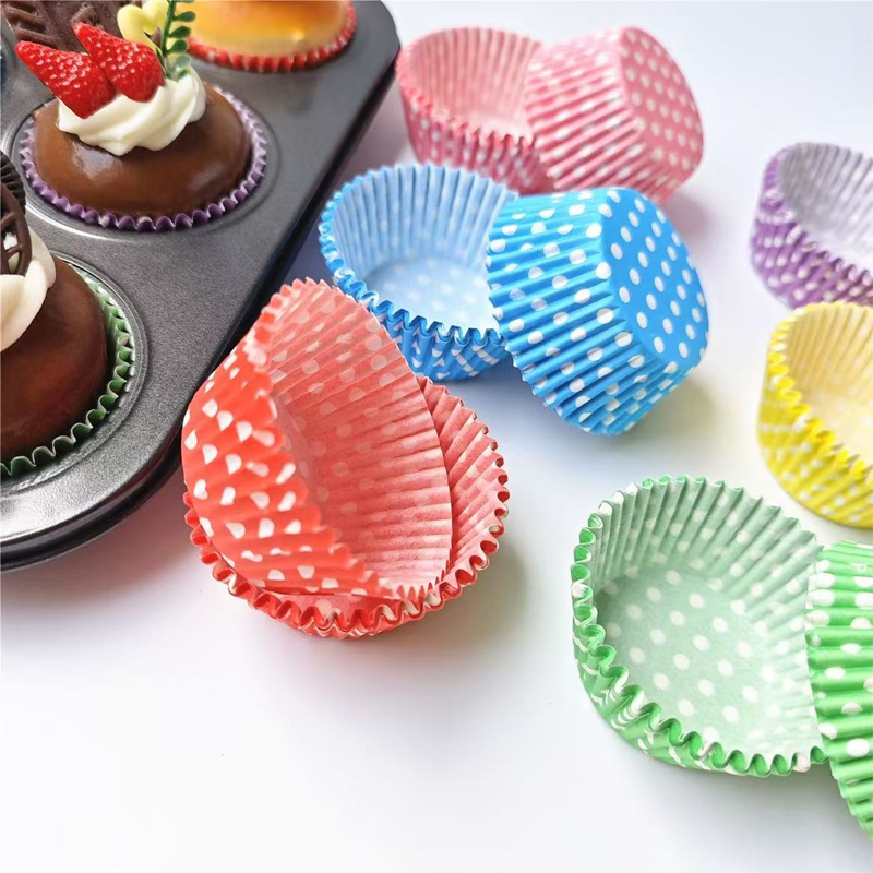 100Pcs Polka Dot Cake Paper Li - огляд і ціна Kitchen Baking Mat