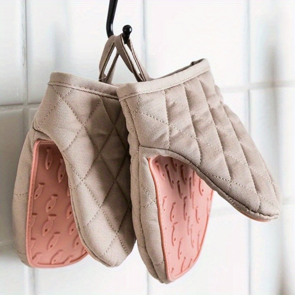1PC Fish Shaped Silicone Anti  - огляд і ціна Kitchen Baking Gloves