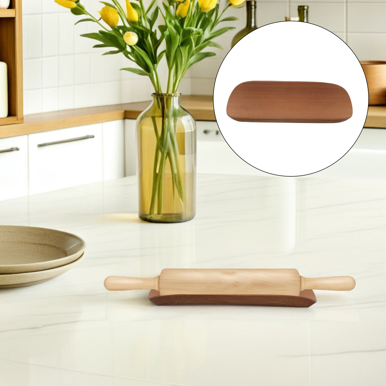 Bamboo Rolling Pin Display Rac - огляд і ціна Kitchen Baking Counter