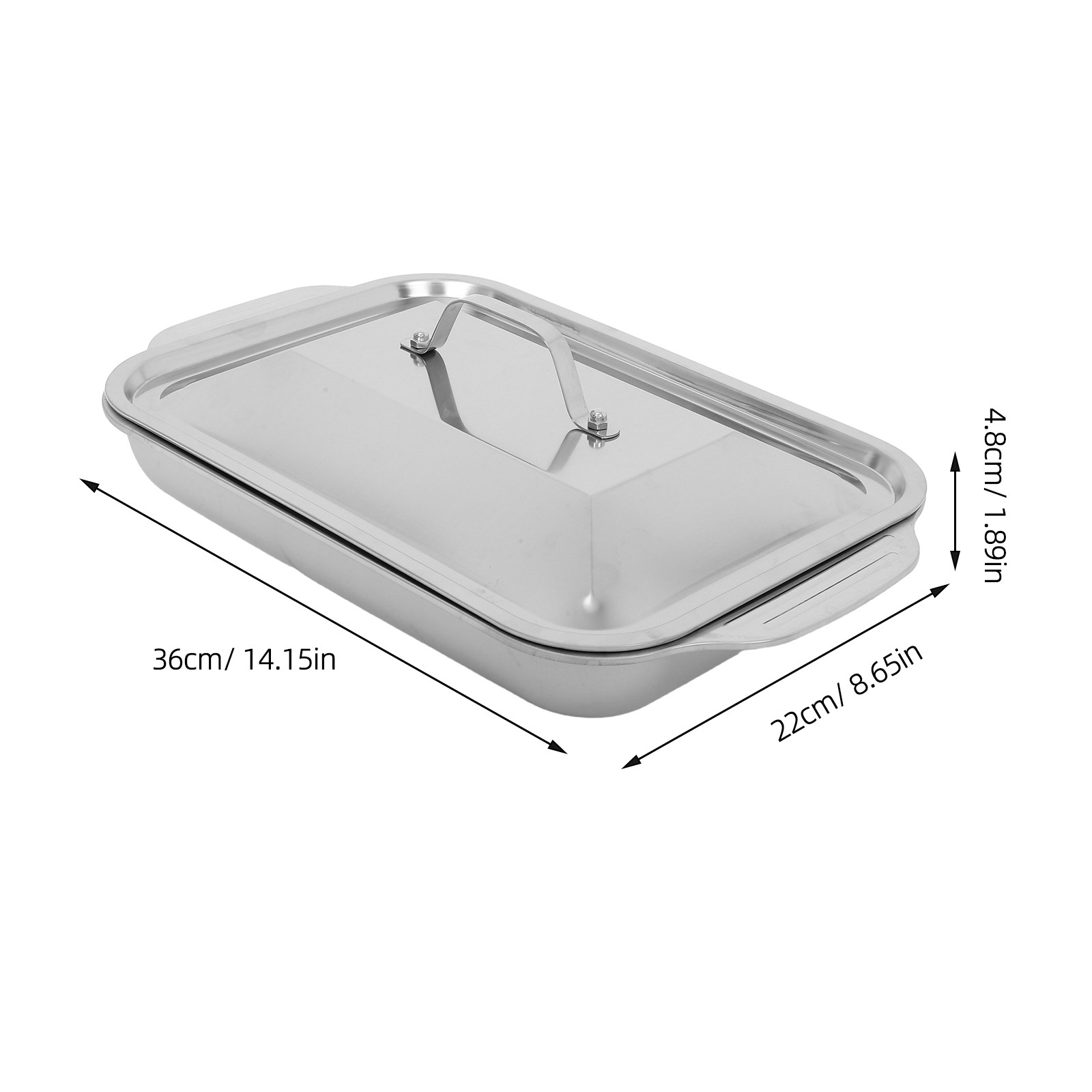 Stainless Steel Rectangular Gr - огляд і ціна Kitchen Baking Dishes