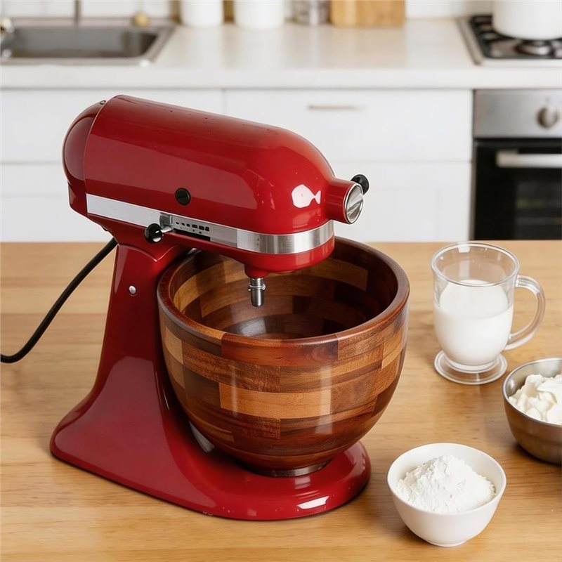 AB41-Wood Mixing Bowl For Kitc - огляд і ціна Kitchenaid Baking Bowl