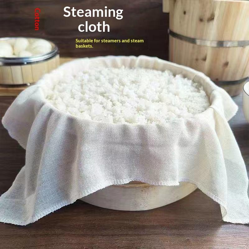3Pcs Round Pure Cotton Steamer - огляд і ціна Kitchen Baking Mat