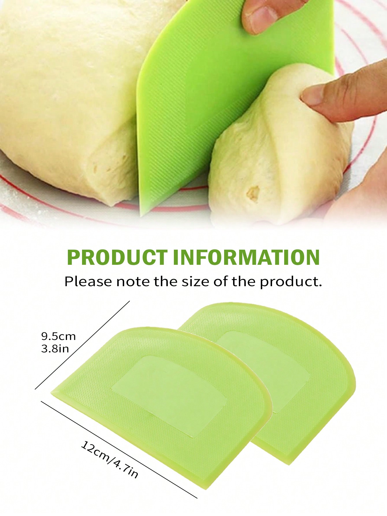 Leeseph 2pcs Dough Scraper Bow - огляд і ціна Bench Scraper Dough