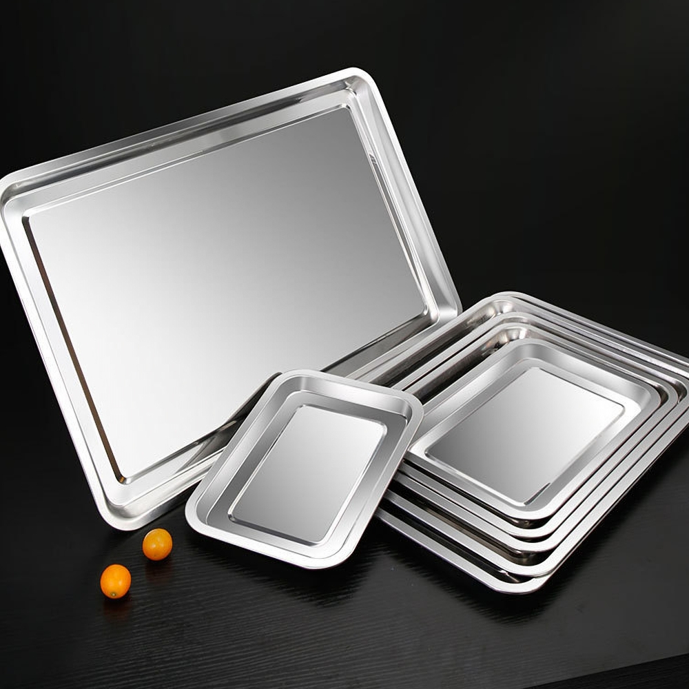 1PCS Stainless Steel Food Tray - огляд і ціна Kitchen Baking Dishes